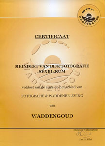 Waddengoud certificaat